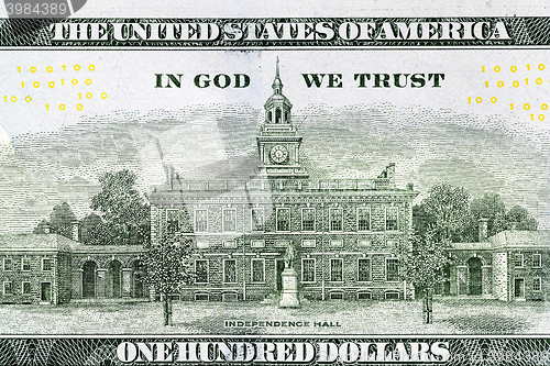 Image of one hundred US dollars