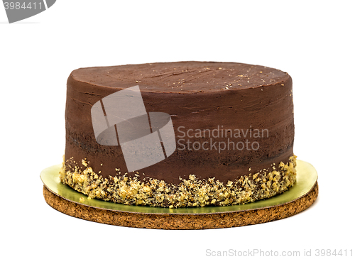 Image of Chocolate Cake Sprinkled with Crumbs