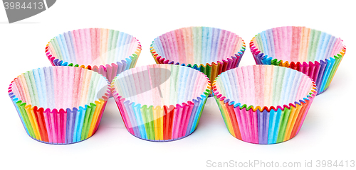 Image of Colorful Papers Cup for Baking Cakes