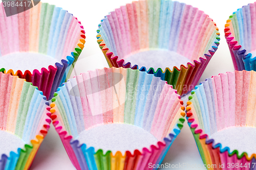 Image of Colorful Papers Cup for Baking Cakes