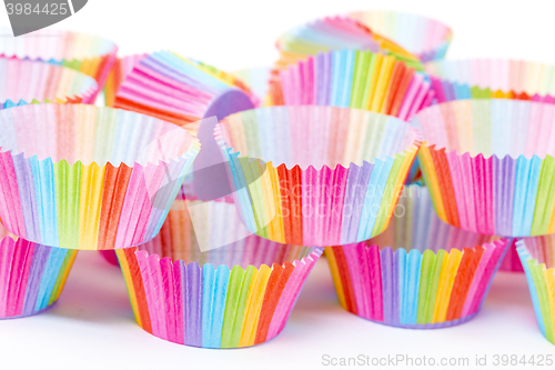 Image of Colorful Papers Cup for Baking Cakes