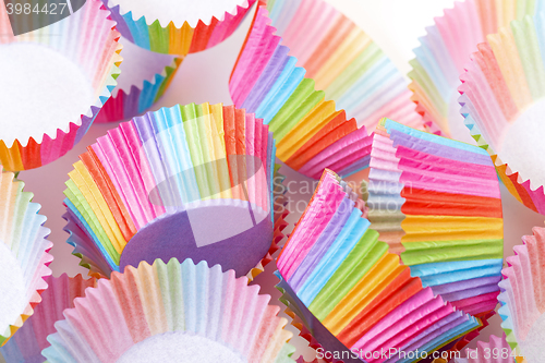 Image of Colorful Papers Cup for Baking Cakes