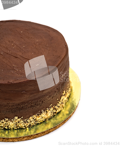 Image of Chocolate Cake Sprinkled with Crumbs