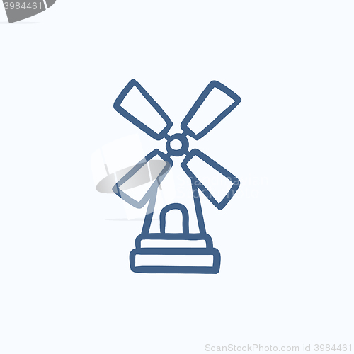 Image of Windmill sketch icon.