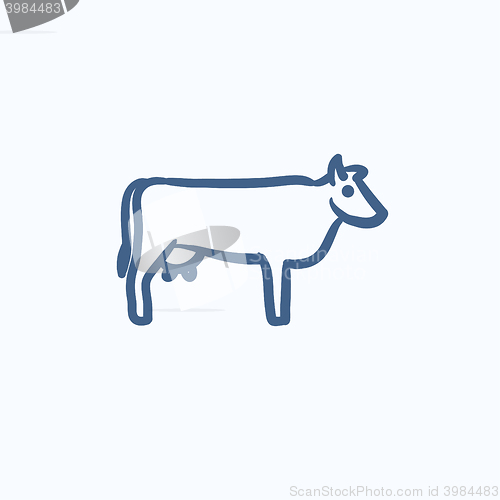 Image of Cow sketch icon.