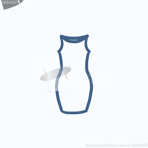 Image of Dress sketch icon.