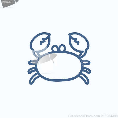 Image of Crab sketch icon.