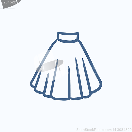 Image of Skirt sketch icon.