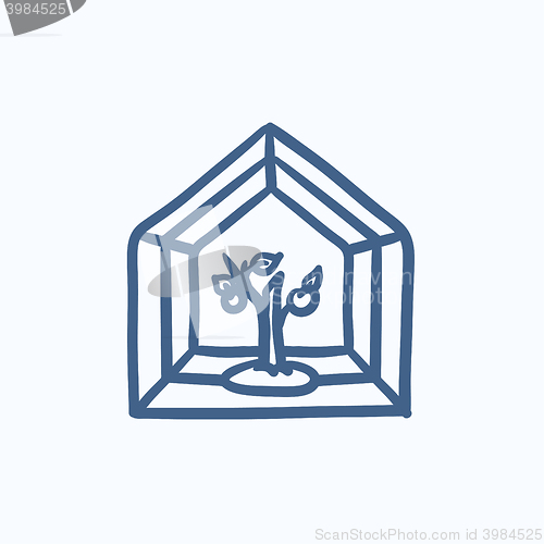 Image of Greenhouse sketch icon.