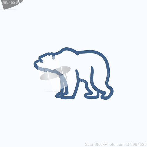 Image of Bear sketch icon.