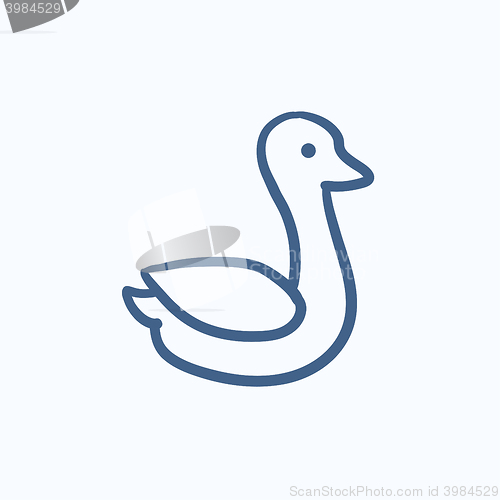 Image of Duck sketch icon.