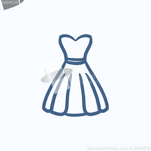 Image of Dress sketch icon.