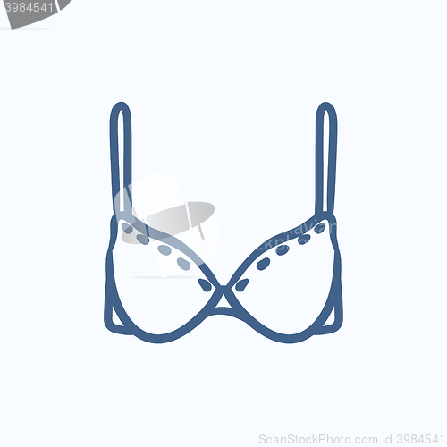 Image of Bra sketch icon.