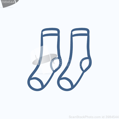 Image of Socks sketch icon.