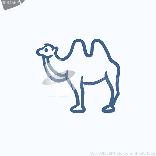 Image of Camel sketch icon.