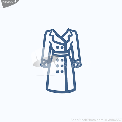 Image of Coat sketch icon.