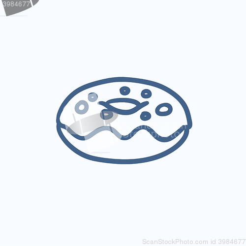 Image of Doughnut sketch icon.