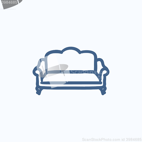 Image of Sofa sketch icon.