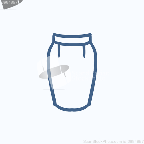 Image of Skirt sketch icon.