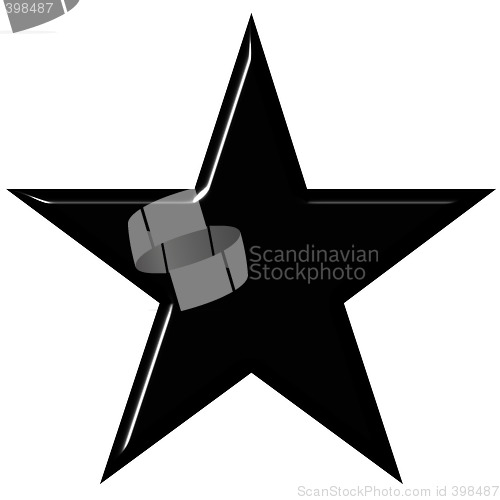 Image of 3D Black Star