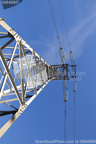 Image of High-voltage power poles