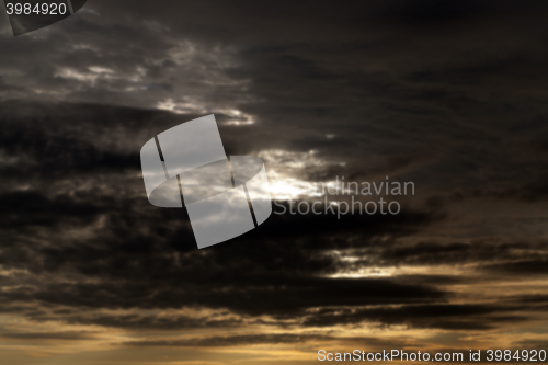 Image of the sky during sunset