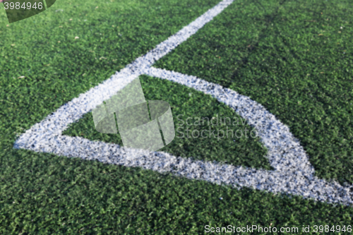 Image of markings on the stadium