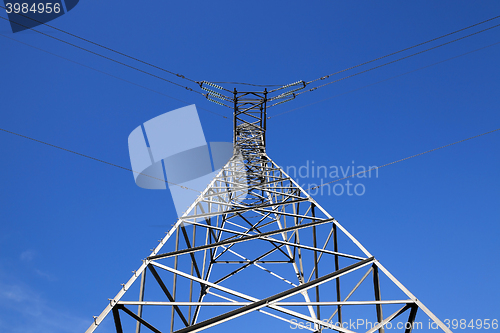 Image of High-voltage power poles