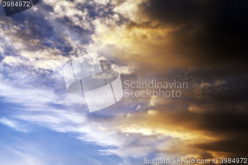Image of clouds in the sky