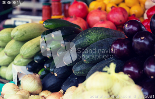 Image of close up of squash at street farmers market
