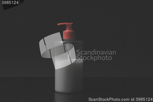 Image of Plastic Bottle with liquid soap