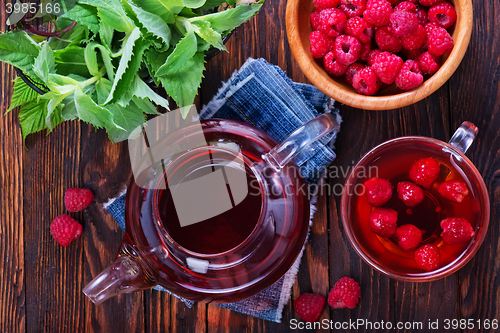 Image of raspberry and tea