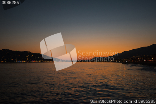Image of Alanya in the evening