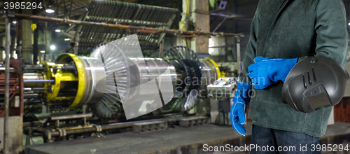 Image of Worker welder at factory