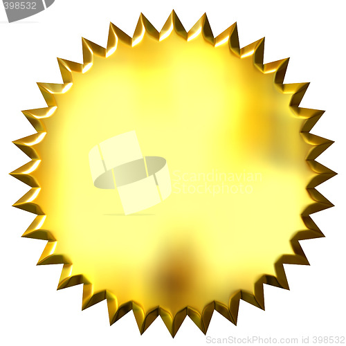 Image of 3D Golden Seal