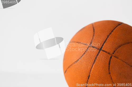 Image of close up of basketball ball