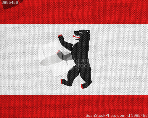 Image of Flag on old linen