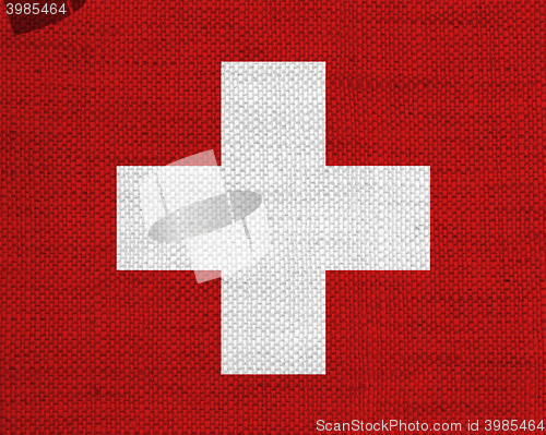Image of Flag on old linen