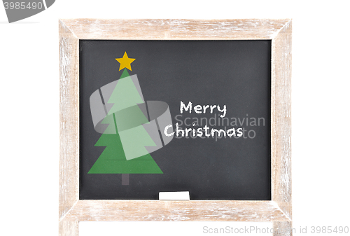 Image of Christmas greetings on board