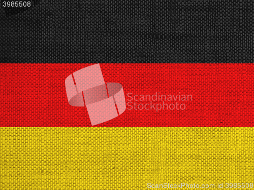 Image of Flag on old linen