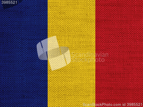 Image of Flag on old linen