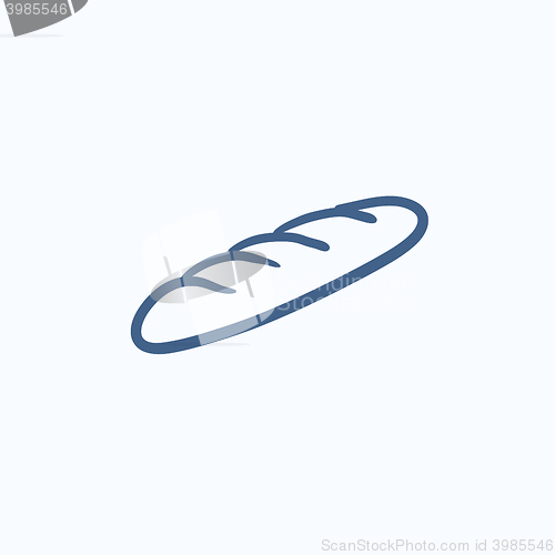 Image of Baguette sketch icon.