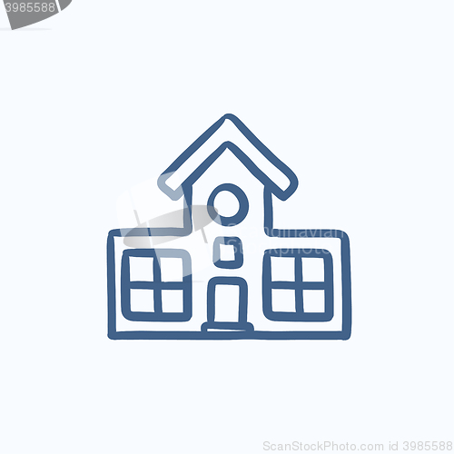 Image of Building sketch icon.