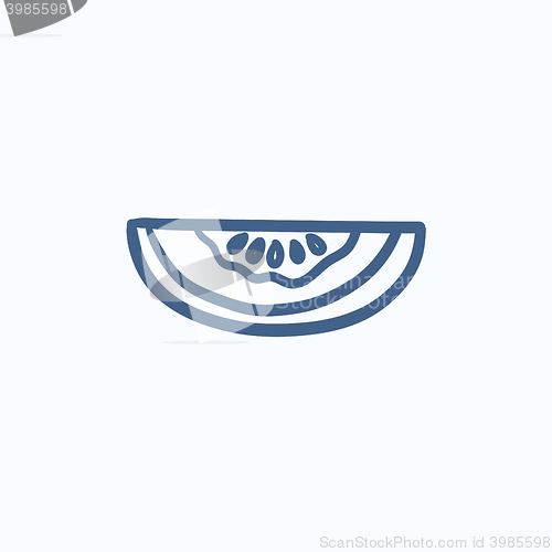 Image of Melon sketch icon.