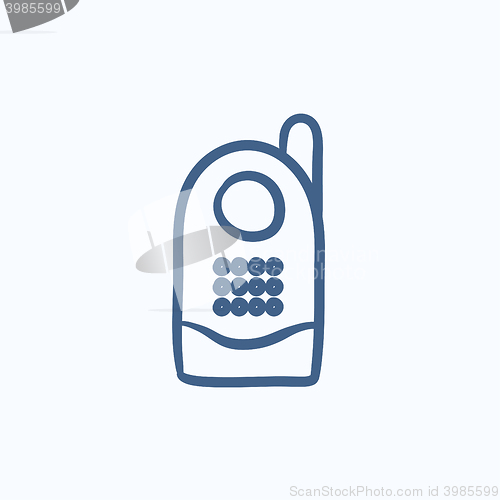 Image of Radio baby monitor sketch icon.