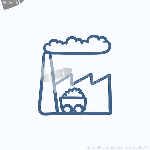 Image of Factory sketch icon.