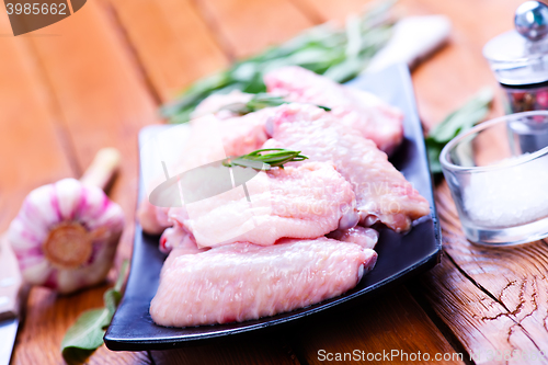 Image of raw chicken wings