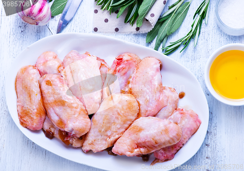 Image of raw chicken wings