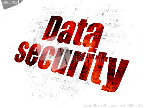 Image of Privacy concept: Data Security on Digital background