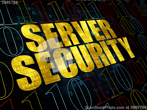 Image of Privacy concept: Server Security on Digital background